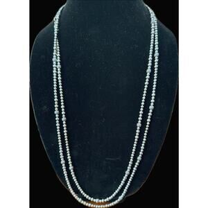 Carolyn Pollack American West Sterling Silver Pearl Necklace - 64"